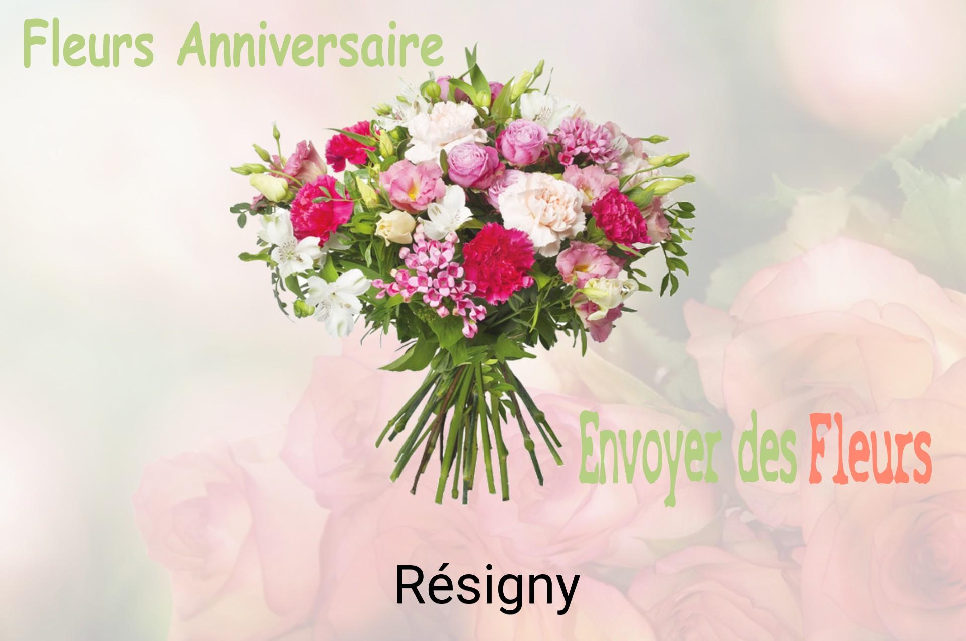 Bouquet de fleurs d’anniversaire livré à Résigny